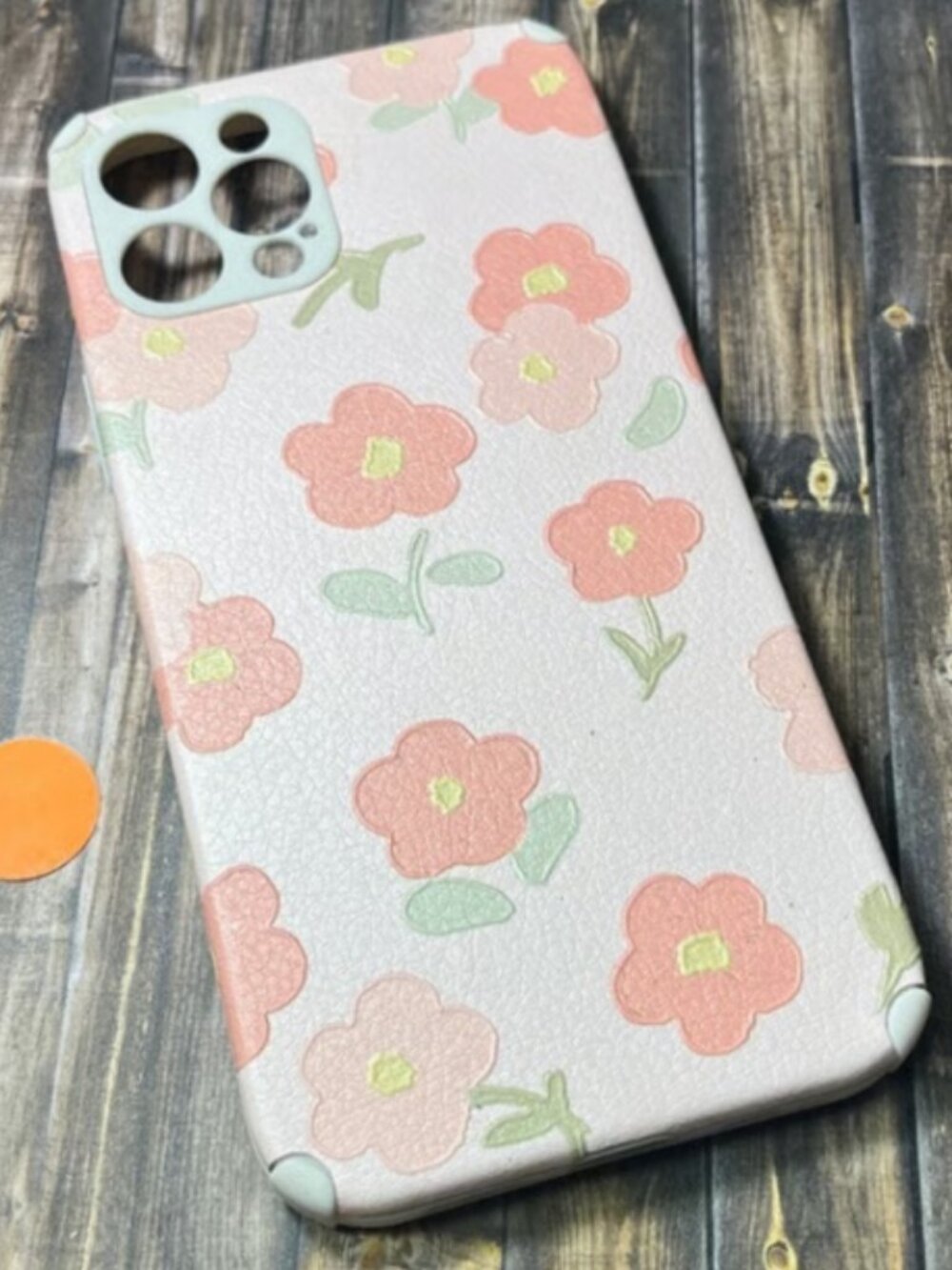 Watercolor Pink Textured Painted Floral Pattern iPhone 12 Pro Phone Case
